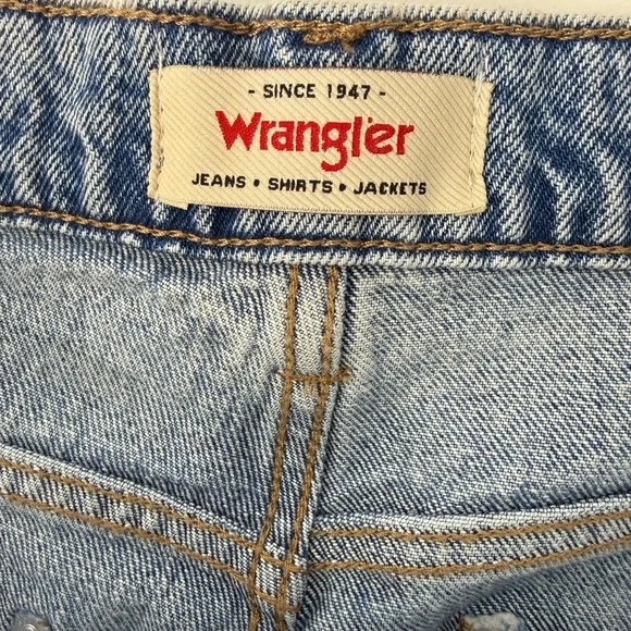 Wrangler Light Wash Faded High Rise Wide Leg Trouser Jeans Women’s Size 9/10 NWT - Picture 7 of 10
